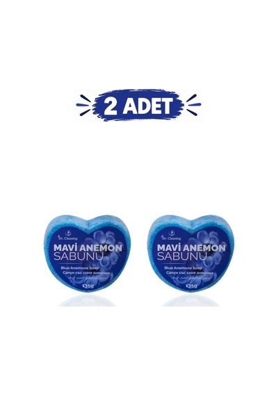 Dr.cleanıng - 95 - - Mavı Anemon Sünger Sabun 135 Gr - 2 Adetlık - Csmo-tex - Set Ürün Diğer