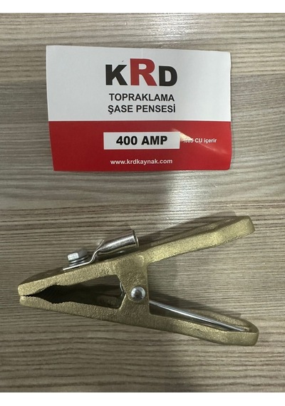 Krd Kaynak Şase Pensesi Pirinç Topraklama Yaylı 400 Amper