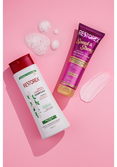 Restorex Speed Strong Yağlı Saçlar İçin Bakım Şampuanı 500 ml - Sarmaşık Özlü Uzama