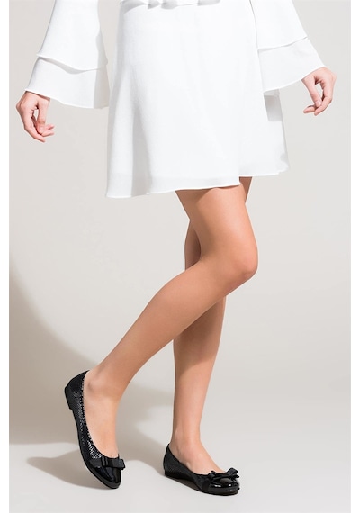 Fox Shoes Siyah Kadın Babet 8726019507 Siyah