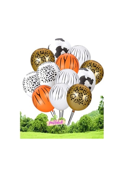 Temalı Karışık Lateks Balon 5 Li Beyaz