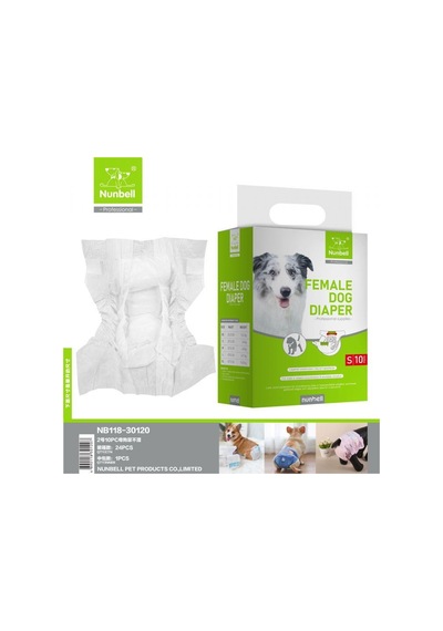 Nunbell Dişi Köpek Külodu/bağlama Bezi S 10'lu 2-4 Kg Arası