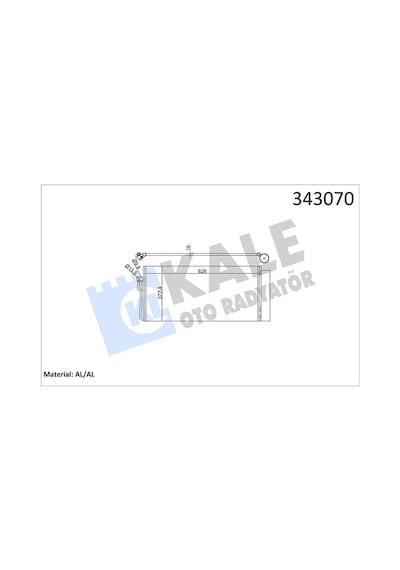 Kale 343070 Klıma Radyatoru Bmw E60 E65 M57 N57 N67 64509122827