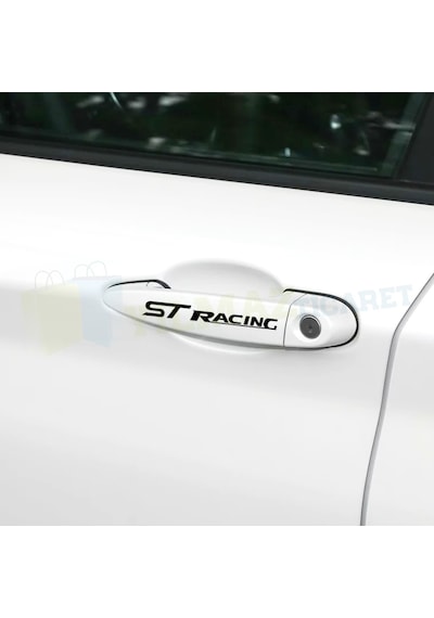 Ford St Racing Logo Kapı Kolu Jant Yan Ayna Oto Sticker 12 Adet 10 X 1 Cm