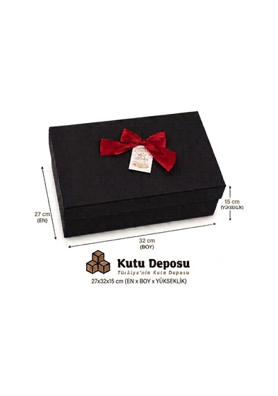 27x32x15 Cm Hediye Kutusu-siyah