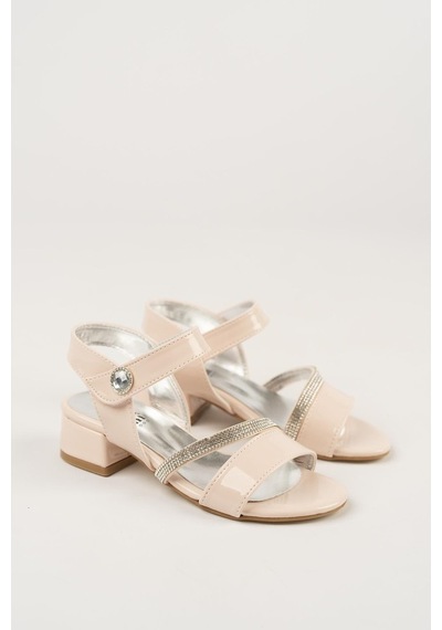 Ramer Kız Çocuk Taşlı Abiye Ayakkabı Siyah