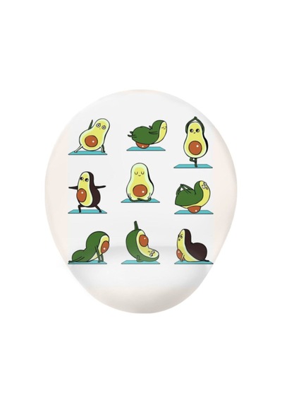 Yoga Avokado Tasarımlı Bilek Destekli Mouse Pad Mousepad