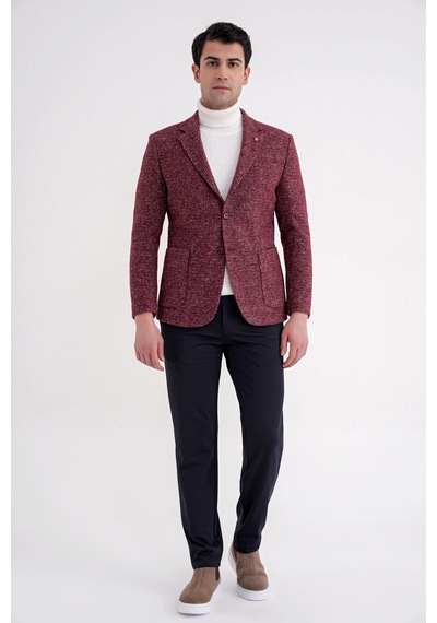 C 729 Ceket Comfort Bordo Bordo