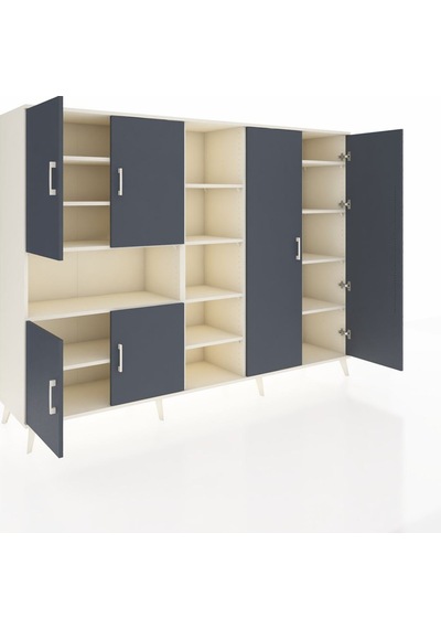 Hyperion Dolap 13 Raflı 6 Kapaklı 220x44x163 Aytaşı-antrasit/ayta Aytaşı-antrasit/aytaşı Hyperion Dolap 13 Raflı 6 Kapaklı 220x44x163 Aytaşı-antrasit/ayta Aytaşı-antrasit/aytaşı