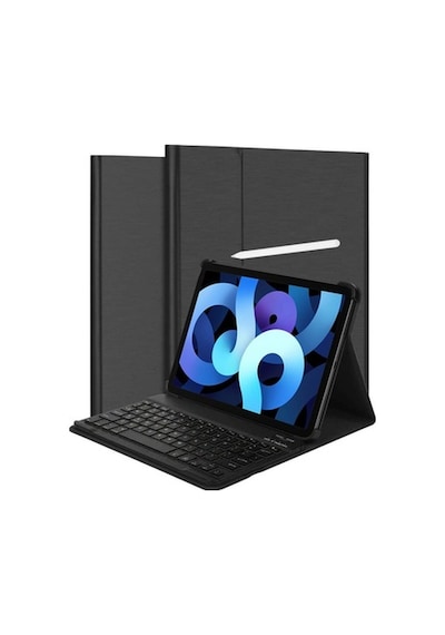 Apple Uyumlu iPad  Air 5. Nesil 10.9 Bluetooth Klavyeli Standlı Kılıf - Bkk1