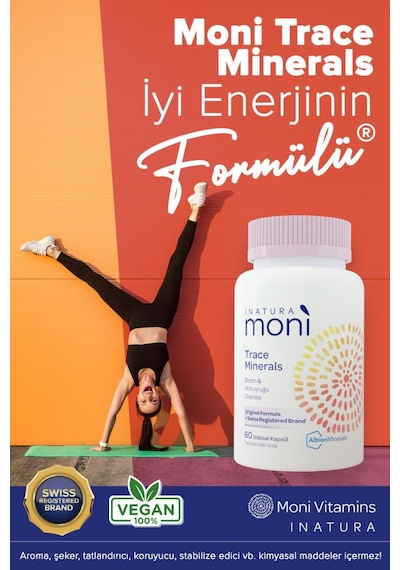 Inatura Moni Trace Minerals Biotin & At Kuyruğu Ekstresi 120 Kapsül