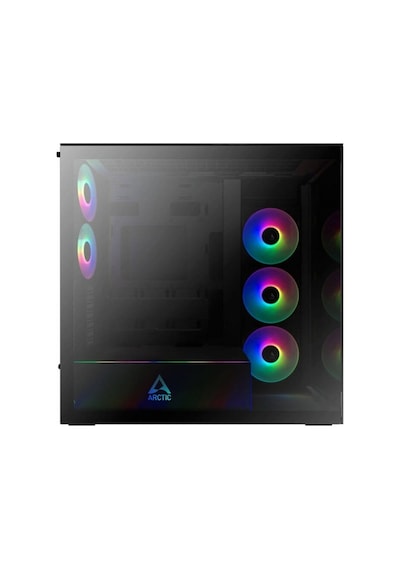 ARCTIC Xtender 5xARGB Fan Tempered Glass 420mm Sıvı Soğutma Destekli E-ATX Type-C Kule Tipi Siyah Bilgisayar Kasası