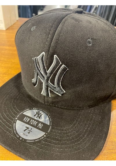 Hamze Ny Yankees Nakışlı Siyah Hip Hop Snapback Rapper Cap Şapka