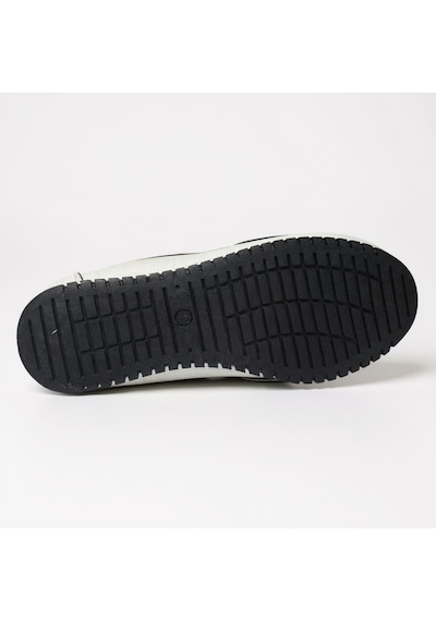 Dosa Shoes Kadın Babet Taba Zincir Tokalı Hafif Rahat Taban Şık Günlük Ayakkabı Beyaz