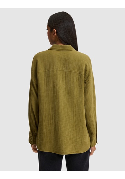 Pierre Cardin Kadın Haki Gömlek Desenli 50328655-vr027