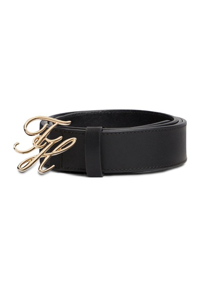 Tommy Hilfiger Th Kadın Script 3.0 Siyah Kemer-13687 Siyah