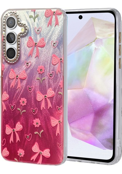Samsung Uyumlu Galaxy A35 5g Kılıf Blade Aynalı Desenli Kapak Desen 3