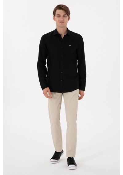 U.s. Polo Assn. Erkek Siyah Gömlek Basic 50298004-vr046 Siyah U.s. Polo Assn. Erkek Siyah Gömlek Basic 50298004-vr046 Siyah