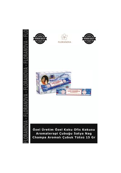 Özel Üretim Özel Koku Ofis Kokusu Aromaterapi Çubuğu Satya Nag Champa Aromalı Çubuk Tütsü 15 Gr