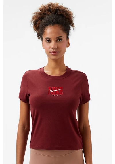Nike Slim Phoenix Womens Tshirt Kısa Kollu Kadın Tişört Bordo