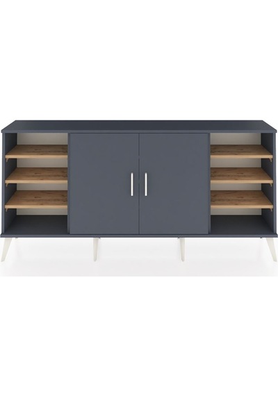 Arges Konsol 9 Raflı 2 Kapaklı 176x30x83 Antrasit-antrasit/çam Antrasit/çam Arges Konsol 9 Raflı 2 Kapaklı 176x30x83 Antrasit-antrasit/çam Antrasit/çam