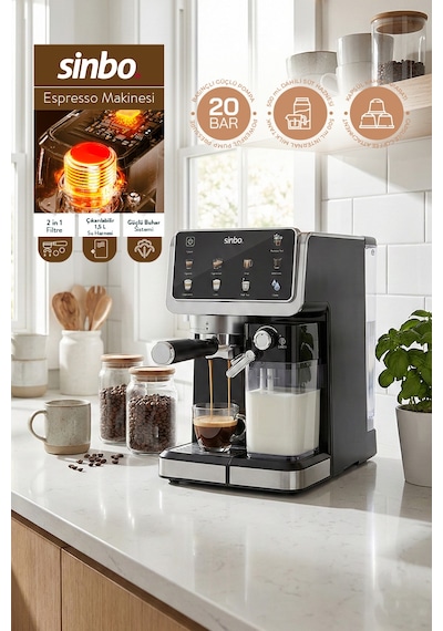 Sinbo SCM-2994 Pro 1300 W Espresso Kahve Makinesi