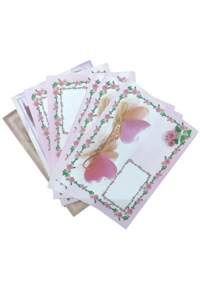 Keskin Color 13x18 Desenli Mektup Zarfı 10'lu Kalp-4