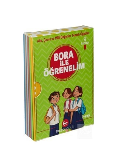 Bora ile Öğrenelim Öyküleri Seti - 8 Kitap Takım - Ali Avcu - Kayra Çocuk
