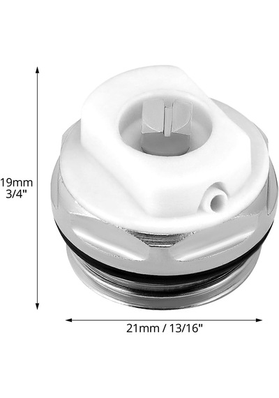 Panel Radyatör Petek Hava Alma Pürjör Tahliye Tapası Metal Dayanıklı Kolay Kullanım 19mm 21mm