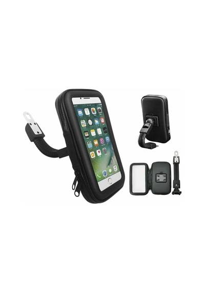 Bisiklet Motosiklet Scooter Atv Telefon Tutucu Fermuarlı Ayna