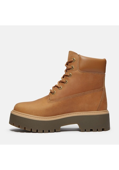 Timberland Stone Street 6 Inch Lace Up Waterproof B Kadın Bot-31860 Krem