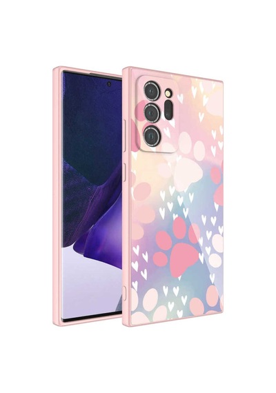 Galaxy Note 20 Ultra Kılıf Kamera Korumalı Desenli Sert Silikon Zore Epoksi Kapak NO4