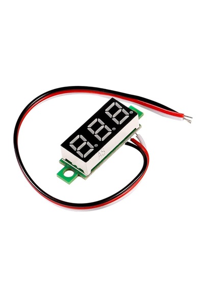 3 Kablo Mini Dijital Voltmetre 0.28inch 0-100v Dc