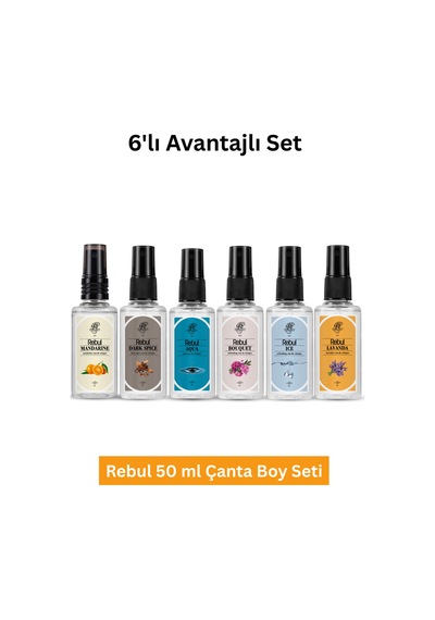 Dark + Bouquet + Aqua + Ice + Mandarine+ Lavanda Kolonya 50 Ml