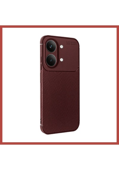 Erdo Ticaret Vivo Y05 Auto Focus Karbon Kapak - Bordo Erdotıca