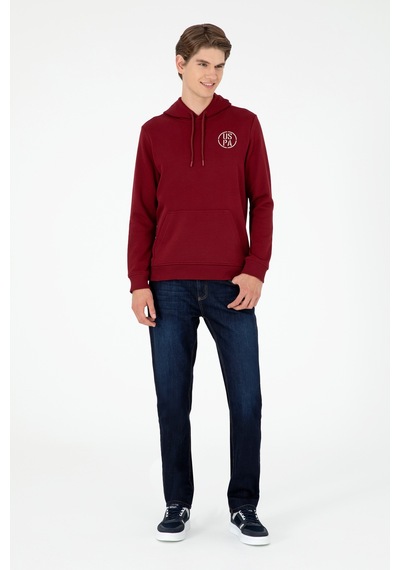 U.s. Polo Assn. Erkek Bordo Sweatshirt 50293361-vr014 Bordo