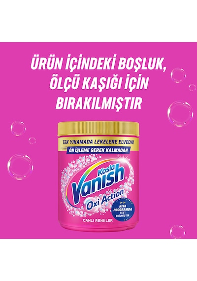 Vanish Oxi Action Renkliler İçin Deterjan ve Leke Çıkarıcı Toz 970 G