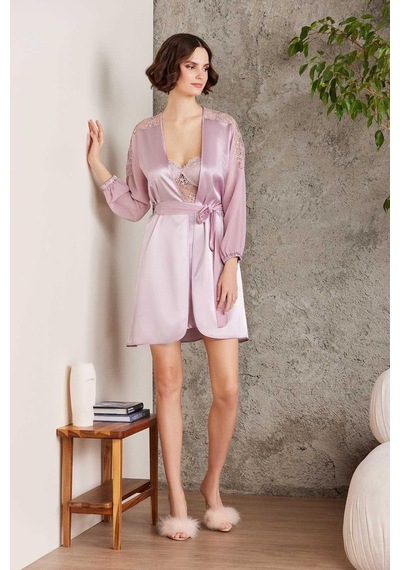 Pierre Cardin 6005 Kadın Rose Gelin Set 6'lı Saten Takım Rose