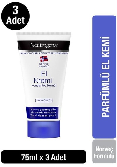 Neutrogena Norveç Parfümlü El Kremi 3 x 75 ML