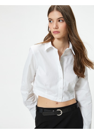 Koton Crop Gömlek Uzun Kollu Slim Fit Klasik Yaka Pamuklu Beyaz 4sal60099ıw 4SAL60099IW000 Beyaz Koton Crop Gömlek Uzun Kollu Slim Fit Klasik Yaka Pamuklu Beyaz 4sal60099ıw 4SAL60099IW000 Beyaz