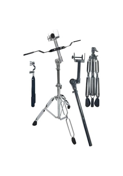 Midex Bs-113 Profesyonel Bongo Standı Paslanmaz Çelik Abanoz - Beyaz