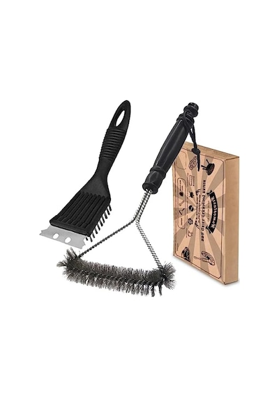 Mangal Temizleyici Seti, 2 Parça Metal Fırça Ve Kazıyıcı