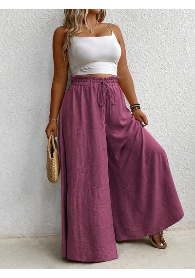 Tuzu Moda Kadın Pantolonu Lastikli Pantolon Bebek Mavisi