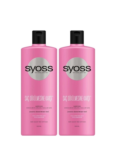 Syoss Saç Dökülmesine Karşı Şampuan 2 x 500 ML