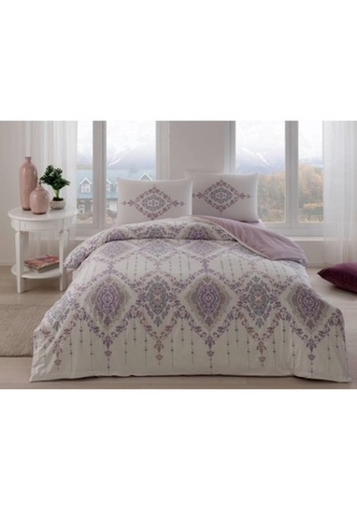 Taç Ranforce King Size Carmine Çk Nevresim Takımı Lila