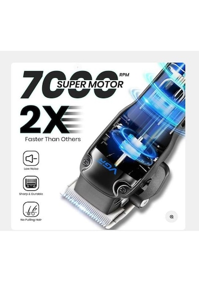 Vgr V-013 Profesyonel Saç Kesme Makinesi, 2000mah Lityum Pil, Ayarlanabilir Konik Kol