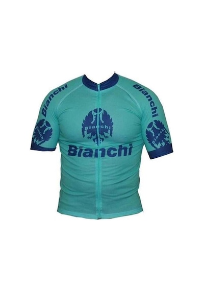 Bianchi Bıanchı Bisiklet Forması Kısa Kol Dik Yaka Fermuarlı Celeste S Beden Çok Renkli