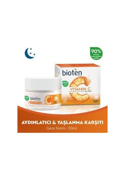 Bioten Vitamin C Aydınlatıcı &  Gece Kremi 50 ml