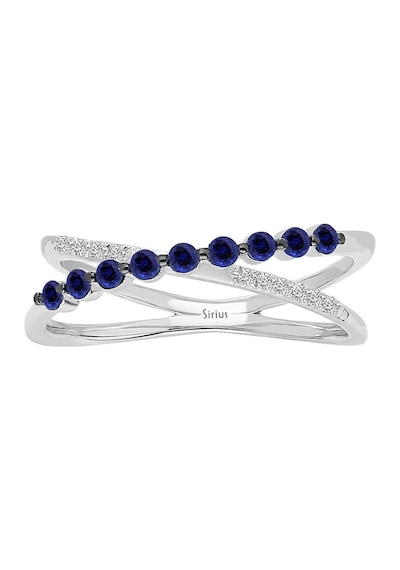 Sirius Safir Taşlı ve Pırlantalı Orbit Yüzük 0804R0383