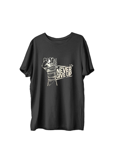 Top Glory Ngu Baskılı Penye Boks Sporcu T-Shirt (532150054)